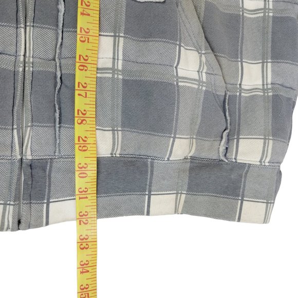 Matix Mens Quilted Full Zip Hooded Jacket Gray Buffalo Plaid Skateboard size XXL - Picture 9 of 12